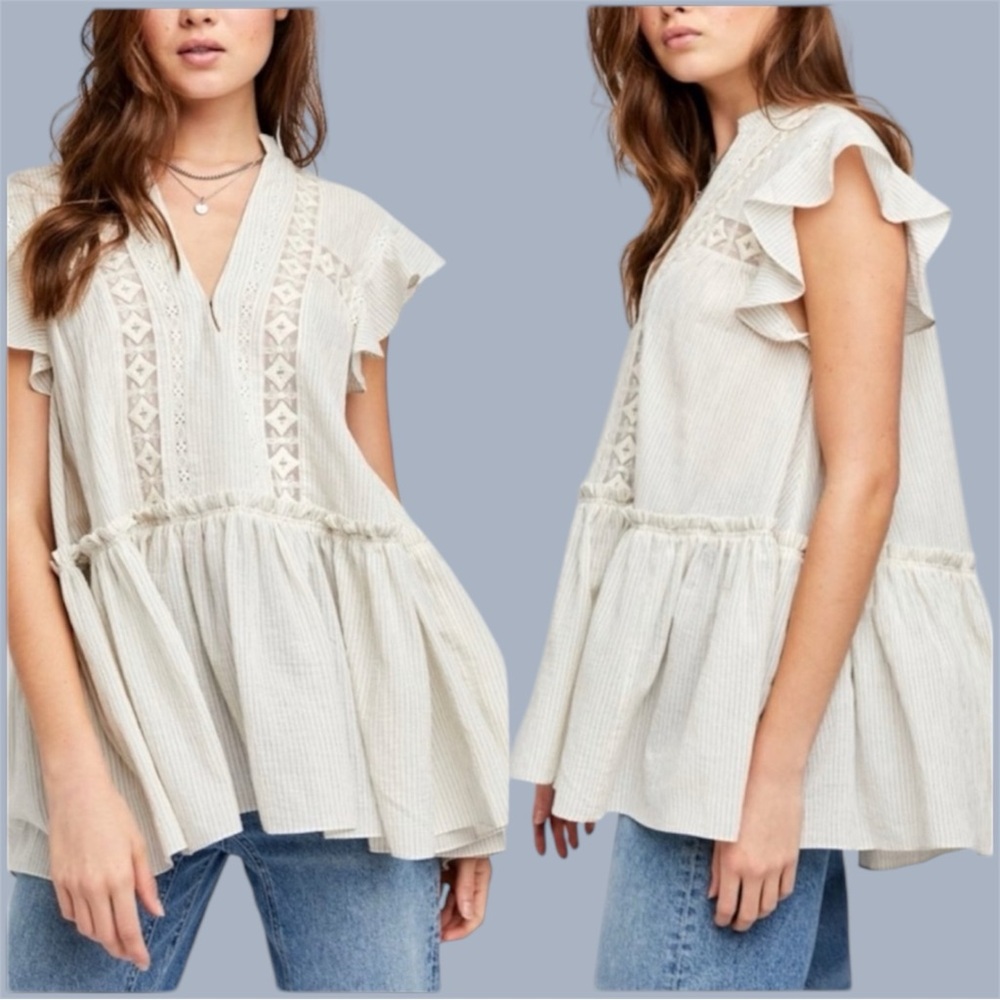 Free People Baby Blues Tunic Top